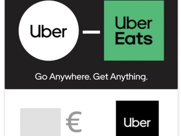 Vente: e-Carte cadeau Uber Eats (50€)