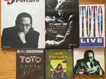 Selling with online payment: Jeff Porcaro Books, VHS, DVD’s and CD Package