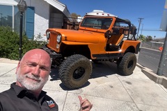 Renting out per hour: “OJ” Orange Jeep