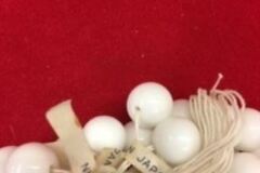 Bulk Lots: 25 lbs--Vintage Japanese Glass Chalkwhite Beads--12mm $4.00 lb