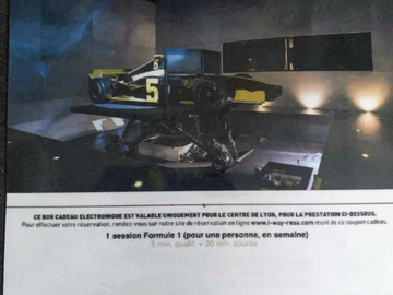 Vente: Bon cadeau i-Way Lyon - F1 (99€)
