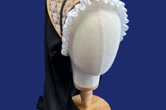 Verkaufen: French Hood in Ocker mit brauner Verzierung 