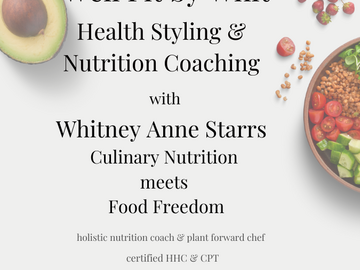 Wellness Session Single: 1:1 Nutrition Coaching Session with Whitney