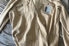 Selling with online payment: Attack on titan survey corps embroidered hoodie