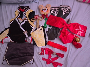 Selling with online payment: UWOWO Genshin Impact Xianling Cosplay w/ Wig