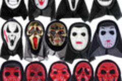 Bulk Lots: 220pcs Halloween retro mask Ghost Festival masquerade party mask