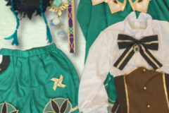 Selling with online payment: [LIGHTLY WORN] Size S Genshin Impact Venti Cosplay and Wig 