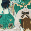 Selling with online payment: [LIGHTLY WORN] Size S Genshin Impact Venti Cosplay and Wig 