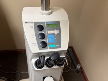 Selling with online payment: Marco Encore stand with light, phoroptor and SLE arm