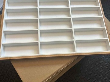 Selling with online payment: Wooden Glasses Organizer Tray x5 (15.5" x 20.5")