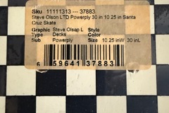 Selling with online payment: 2008 Santa Cruz Steve Olson deck