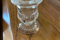 Selling:  6 petits bougeoirs en verre - 6 cm x 4 cm