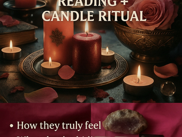 Selling: Friday Special - Real Talk love reading + candle love spell 