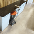 Gebruikte apparatuur: bureau met opbergruimte