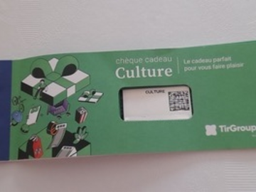 Vente: Chèques cadeaux TirGroupé Culture (220€)