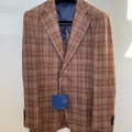 Selling with online payment: [EU] NWT Suitsupply Jort brown checked jacket, size 38R