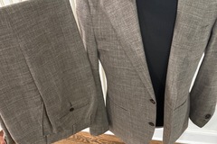 Selling with online payment: E Thomas Wool Silk Linen 38R Full suit 