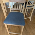 Myydään: Table and two chairs