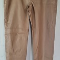 Selling: Kate Sylvester Beige Faux Leather Pants sz L