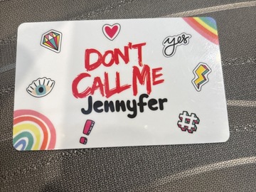 Vente: Carte cadeau DCMJ - Don’t call me Jennyfer (50€)