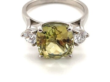 Bulk Lots: UNUSUAL YELLOW TANZANITE RING