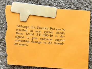 Selling with online payment: Remo Silent Stroke Practice Pad