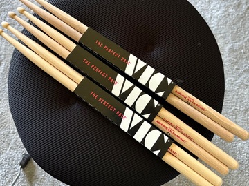 Selling with online payment: 3 pairs Vic Firth 7a Sticks. New!