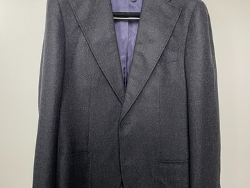 Selling with online payment: LNWOT Suitsupply charcoal speckled jacket, size 38R
