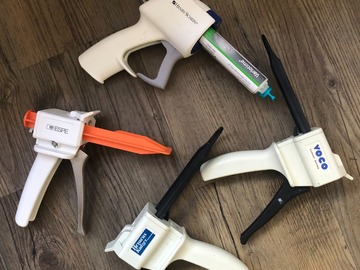 Gebruikte apparatuur: Diverse pistolen