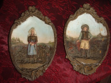 Offre: Plaques Murales Couple de Bretons
