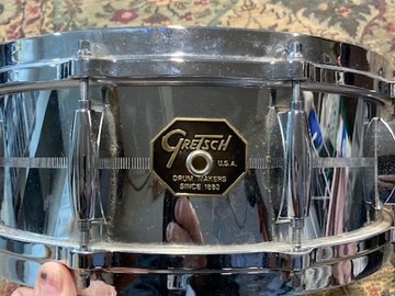 Selling with online payment: 1982 Gretsch Chrome on Brass Snare Drum
