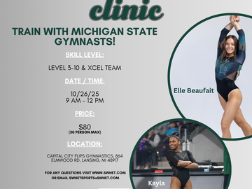 Clinics: 2025 Capital City Flips MSU Gymnastics Clinic