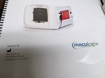 Selling with online payment: Maculogix AdaptDX Dark Adaptometer,  (Model Dx-4) tabletop