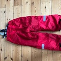Winter sports: Red kids salopettes