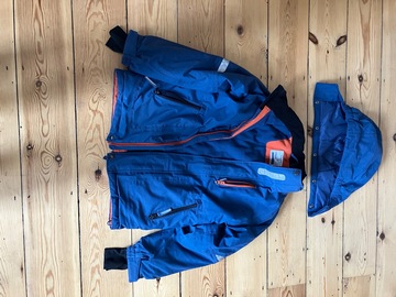 Winter sports: Blue child’s ski jacket
