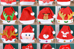 Bulk Lots: 100pcs Christmas hats, children's headwear, Christmas decorations