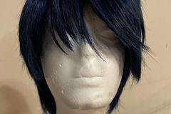 Selling with online payment: Short Blue/Black Wig