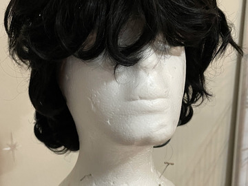 Selling with online payment: Short Curly Black Wig