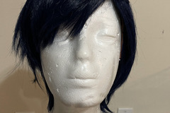 Selling with online payment: Dark Blue Wig with Side Part