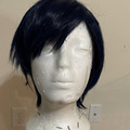 Selling with online payment: Dark Blue Wig with Side Part