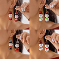Bulk Lots: 100pcs Christmas wooden bead earrings