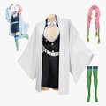 Selling with online payment: Mitsuri Kanroji Cosplay Full Set (Demon Slayer) - Asian 3XL