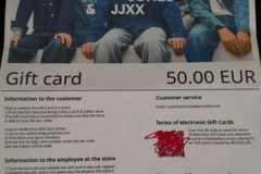 Vente: e-Carte cadeau Jack & Jones (50€)