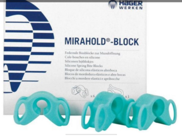 Gebruikte apparatuur: Mirahold- Block
