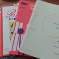 Vente: lot de 4 cahiers d'études/partitions pour batterie et percussions