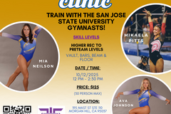 Clinics: (2025) Titans Sports Hosted By San Jose State Gymnasts