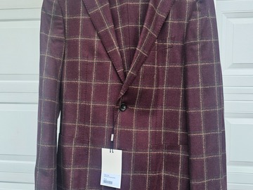 Selling with online payment: Burgundy Glen Check Suit w/ Tan and Hunter Green