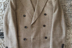 Selling with online payment: Suitsupply Havana 38R Brown Glen Check Suit