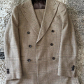 Selling with online payment: Suitsupply Havana 38R Brown Glen Check Suit