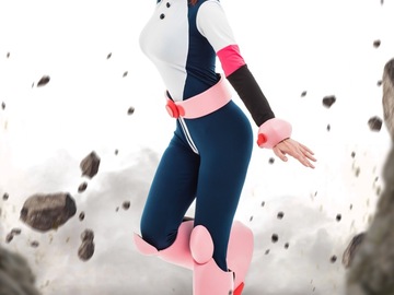 Selling with online payment: Uraraka Ochako Full Cosplay Set